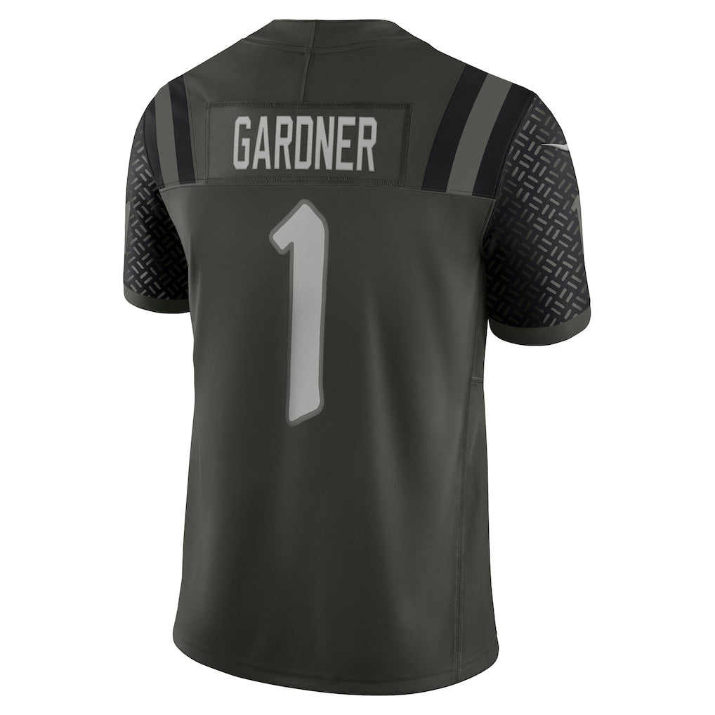 Johmsee NY.Jets #1 Ahmad Sauce Gardner Gotham Green 2025 Rivalries Collection Limited  Jersey