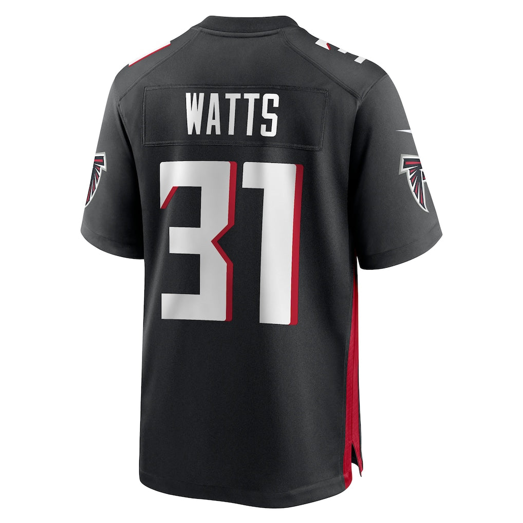Johmsee A.Falcons #31 Xavier Watts Black Team Game Jersey
