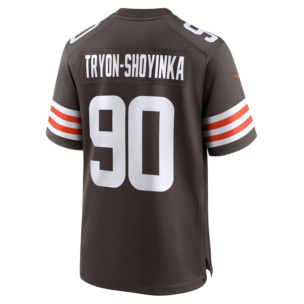 Johmsee C.Browns #90 Joe Tryon-Shoyinka Brown Team Game Jersey