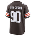 Johmsee C.Browns #90 Joe Tryon-Shoyinka Brown Team Game Jersey