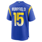 Johmsee LA.Rams #15 Konata Mumpfield Royal Team Game Jersey