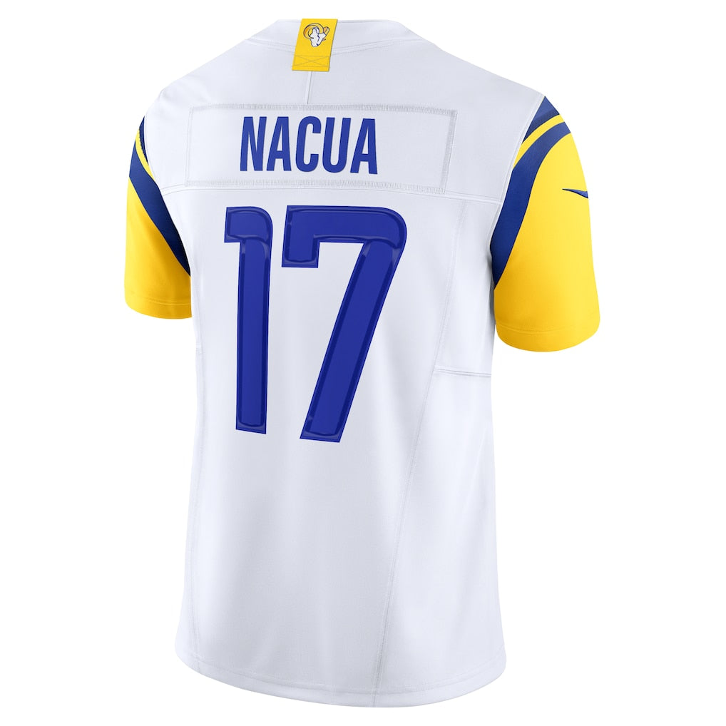 Johmsee LA.Rams #17 Puka Nacua White Vapor F.U.S.E. Limited Jersey