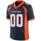 Custom D.Broncos Football Jerseys Team Player or Personalized Design Your Own Name for Men's Women's Youth Jerseys Orange