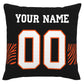 Custom C.Bengals Pillow Decorative Throw Pillow Case - Print Personalized Football Team Fans Name & Number Birthday Gift Football Pillows