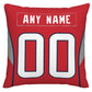 Custom H.Texans Pillow Decorative Throw Pillow Case - Print Personalized Football Team Fans Name & Number Birthday Gift Football Pillows
