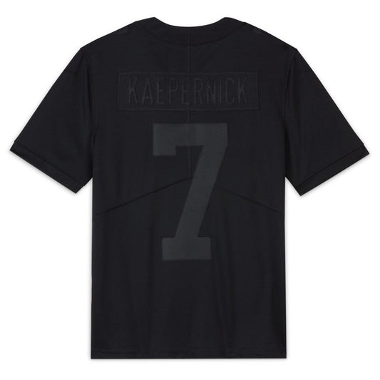 Men's New All Black #7 Colin Kaepernick Football Jerseys American Jersey