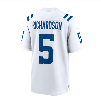 IN. Colts #1 Anthony Richardson 2023 Draft First Round Pick Game Jersey - White Stitched American Football Jerseys