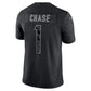 C.Bengals #1 Ja'Marr Chase Black RFLCTV Limited Jersey Stitched American Football Jerseys