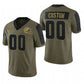 Custom C.Brown Olive 2021 Salute To Service Limited Football Jerseys