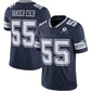D.Cowboys #55 Leighton Vander Esch Navy 60th Anniversary Limited Jersey Stitched American Football Jerseys