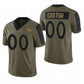 Custom D.Broncos Olive 2021 Salute To Service Limited Football Jersey