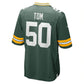 GB.Packers #50 Zach Tom Green Game Player Jersey Stitched American Football Jerseys