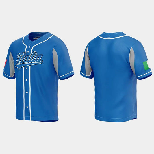 ITALY BASEBALL 2023 WORLD BASEBALL CLASSIC JERSEY ¨C ROYAL Stitches Baseball Jerseys