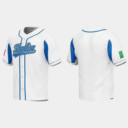 ITALY BASEBALL 2023 WORLD BASEBALL CLASSIC JERSEY ¨C WHITE Stitches Baseball Jerseys