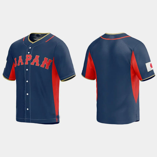 JAPAN BASEBALL 2023 WORLD BASEBALL CLASSIC JERSEY ¨C NAVY Stitches Baseball Jerseys