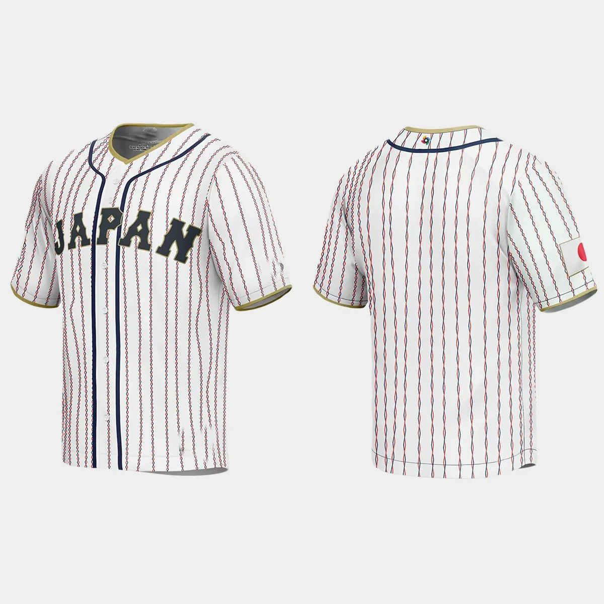 JAPAN BASEBALL 2023 WORLD BASEBALL CLASSIC JERSEY ¨C WHITE Stitches Baseball Jerseys