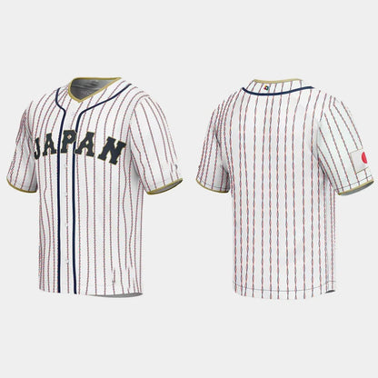 JAPAN BASEBALL 2023 WORLD BASEBALL CLASSIC JERSEY ¨C WHITE Stitches Baseball Jerseys