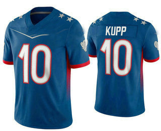 LA.Rams #10 Cooper Kupp Blue 2022 Pro Bowl Vapor Untouchable Stitched Limited Jersey American Football Jersey