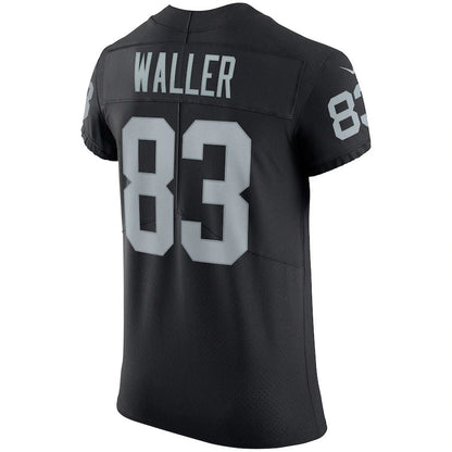 LV. Raiders #83 Darren Waller Black Vapor Elite Jersey Stitched American Football Jerseys