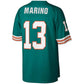MN.Dolphins #13 Dan Marino Mitchell & Ness Aqua 1984 Legacy Replica Jersey Stitched American Football Jerseys
