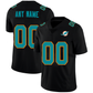 Custom M.Dolphins Football Jerseys Black American Stitched Name And Number Christmas Birthday Gift