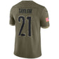 W.Commanders #21 Sean Taylor Olive 2022 Salute To Service Retired Player Limited Jersey Stitched American Football Jerseys