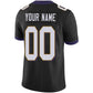 Custom B.Raven Men's American Black Vapor Limited Stitched Football Jersey