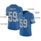Custom D.Lions Football Jersey Team Player or Personalized Design Your Own Name for Men's Women's Youth Jerseys Blue