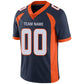 Custom D.Broncos Stitched American Football Jerseys Personalize Birthday Gifts Navy Jersey