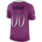 Custom MN.Vikings Stitched American Football Jerseys Personalize Birthday Gifts Purple Jersey
