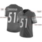 Custom P.Steelers Stitched American Football Jerseys Personalize Birthday Gifts Grey Jersey